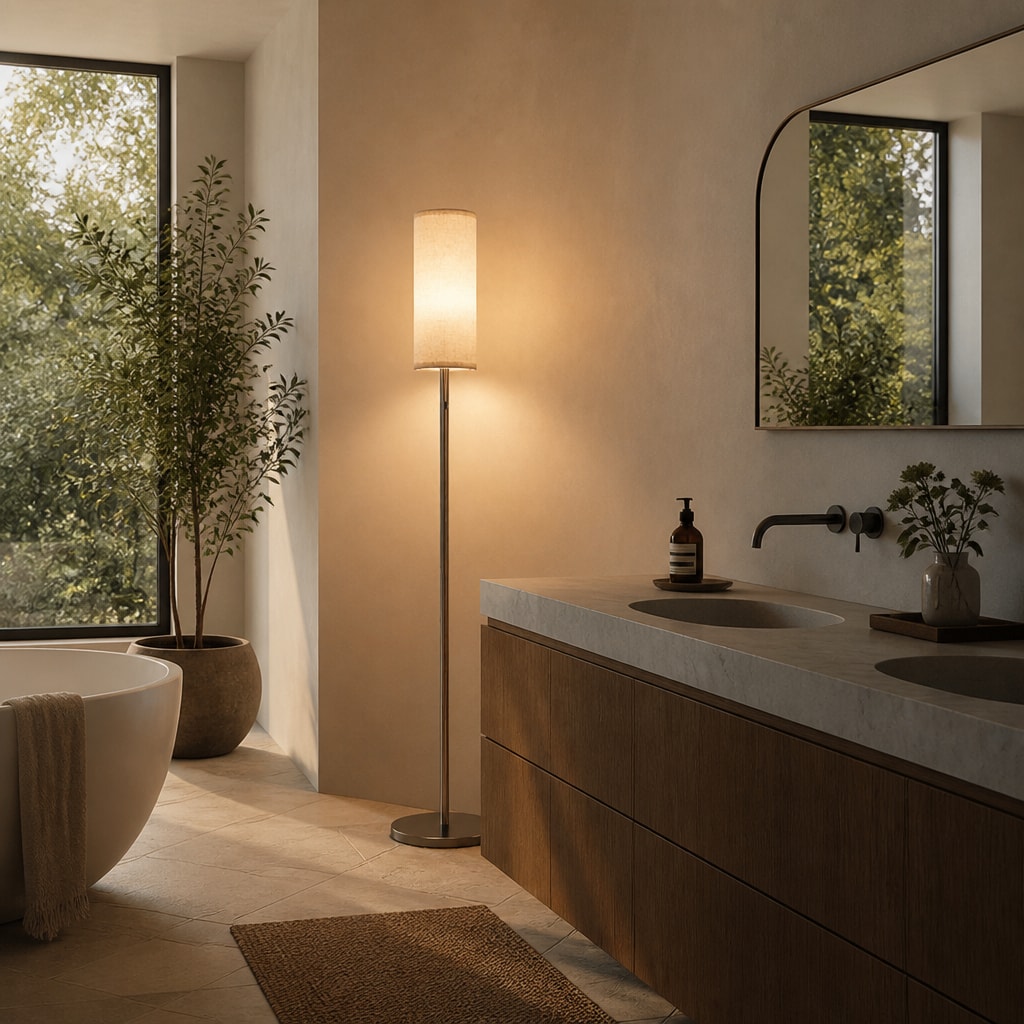 Modern LED Floor Lamp – Minimalist Warm Ambient Light