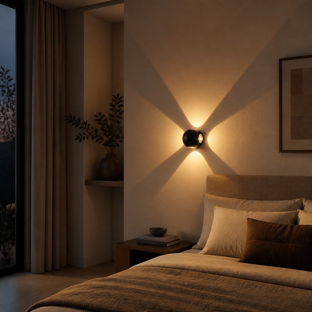 Modern LED Cross Beam Wall Sconce for Hallway & Living Room