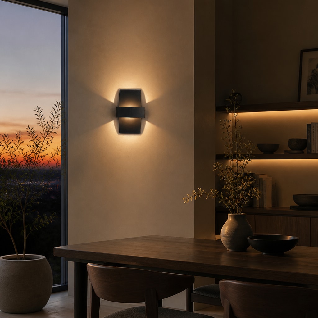 Modern Aluminum LED Wall Sconce for Hallway, Bedroom & Living Room