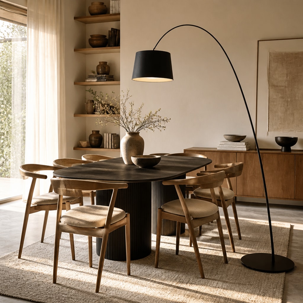 Modern Dimmable Arc Floor Lamp for Living Room, Bedroom & Lounge