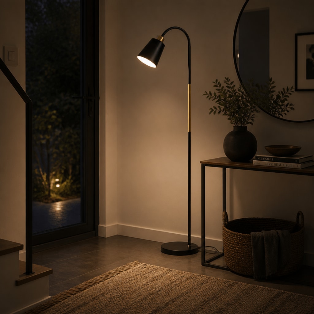 Modern Dimmable LED Floor Reading Lamp for Living Room & Bedroom
