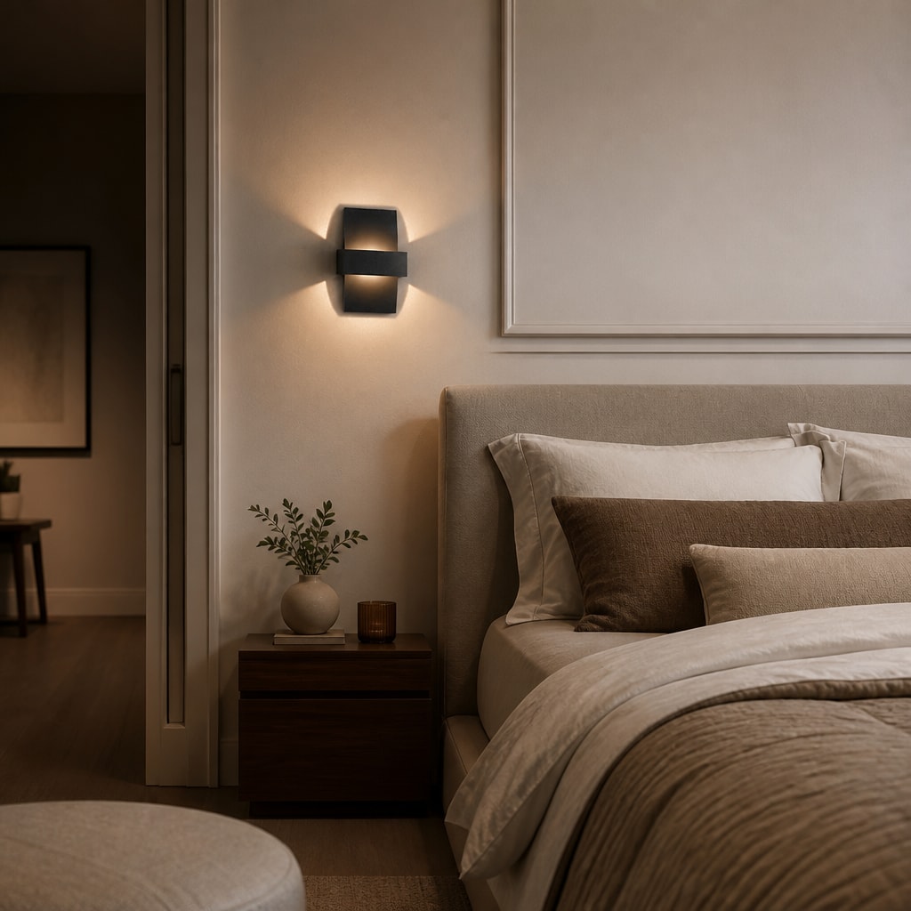 Modern Aluminum LED Wall Sconce for Hallway, Bedroom & Living Room