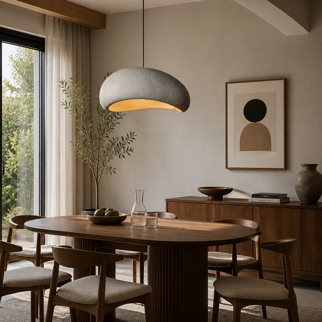 Wabi Sabi Pendant Light Minimalist Japanese Hanging Lamp