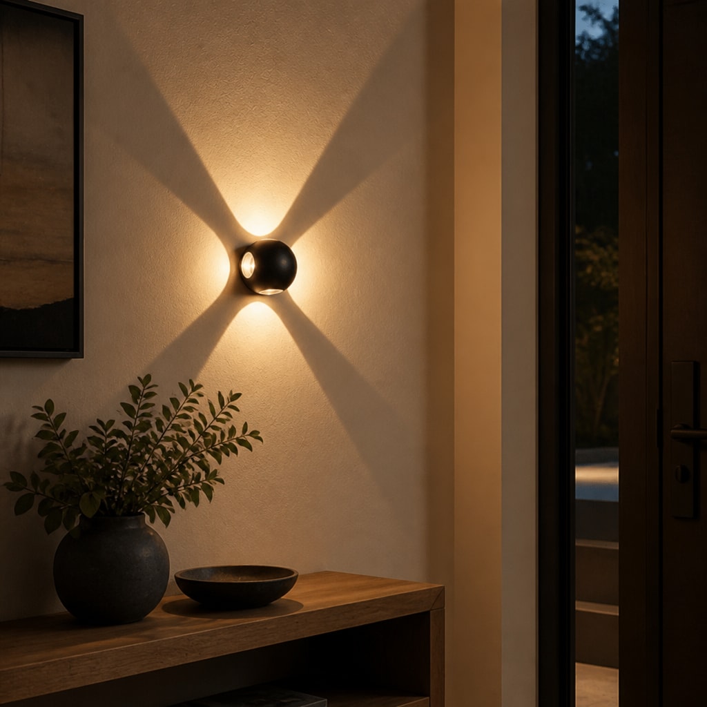 Modern LED Cross Beam Wall Sconce for Hallway & Living Room
