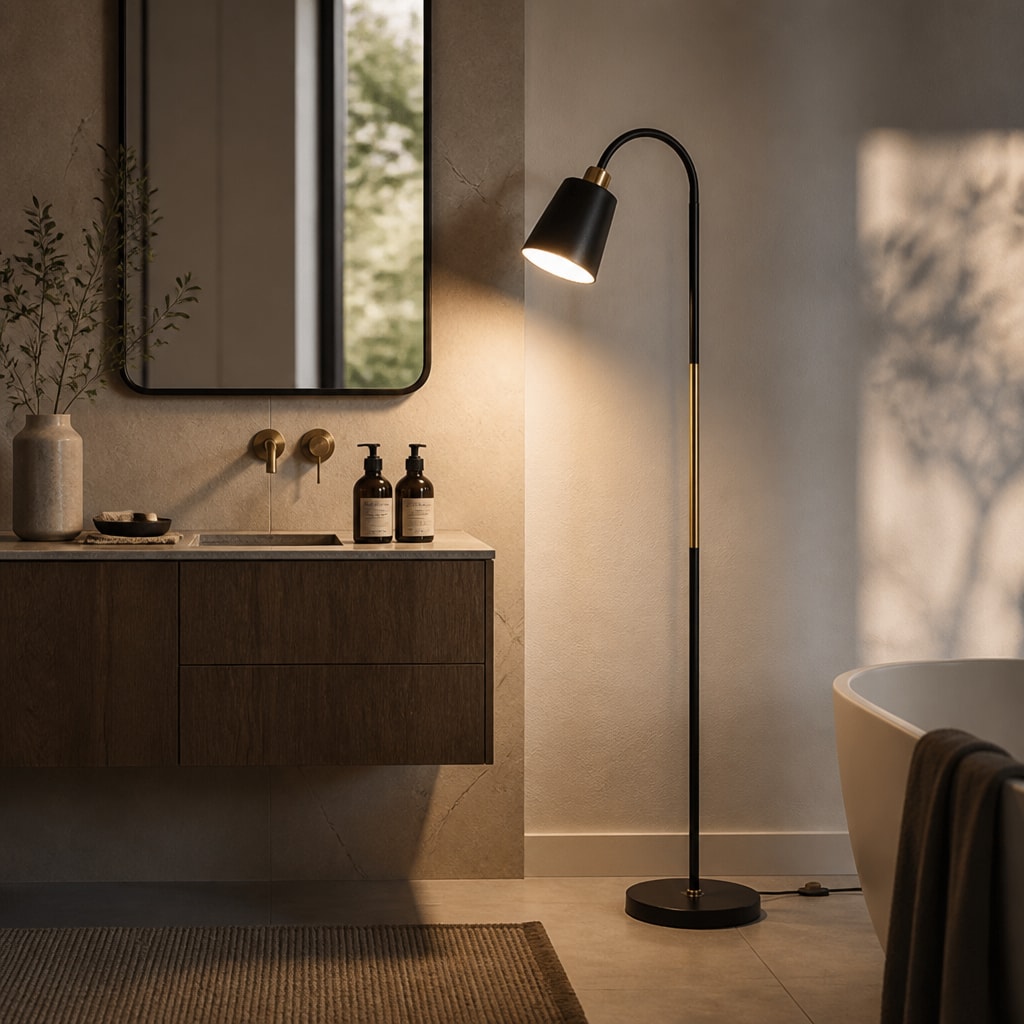 Modern Dimmable LED Floor Reading Lamp for Living Room & Bedroom