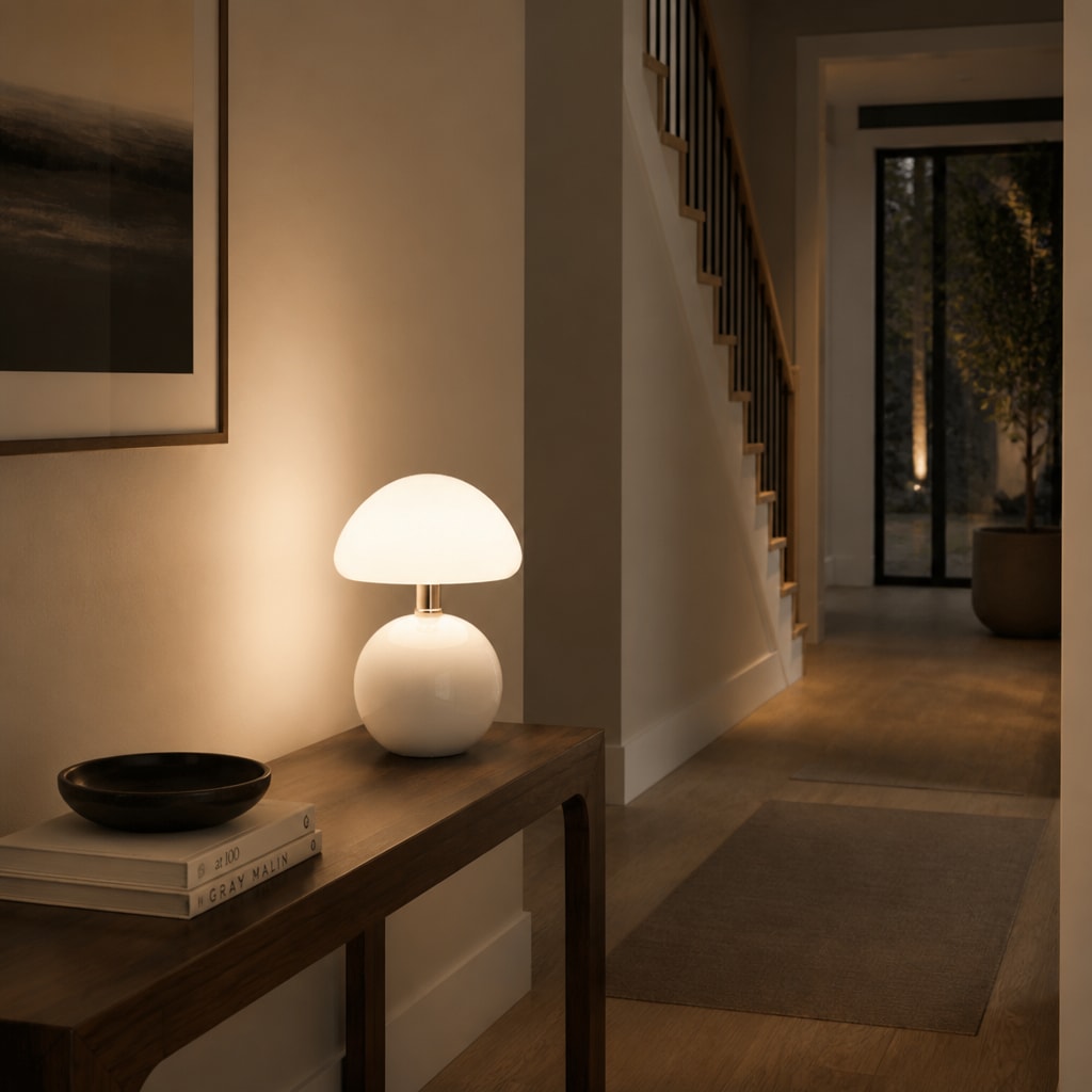 Modern Dimmable Mushroom LED Table Lamp in 5 Colors for Bedroom