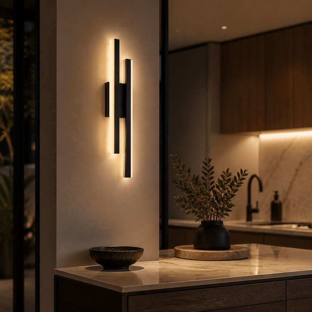 Modern Dimmable LED Wall Sconce for Bedroom, Hallway & Living Room