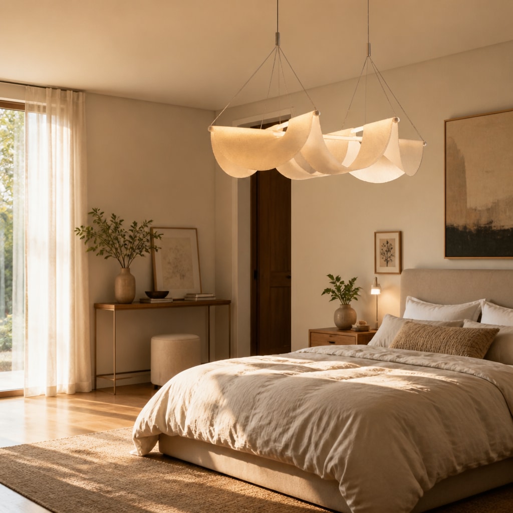 Wabi Sabi Wave Pendant Light Minimalist Dining Chandelier