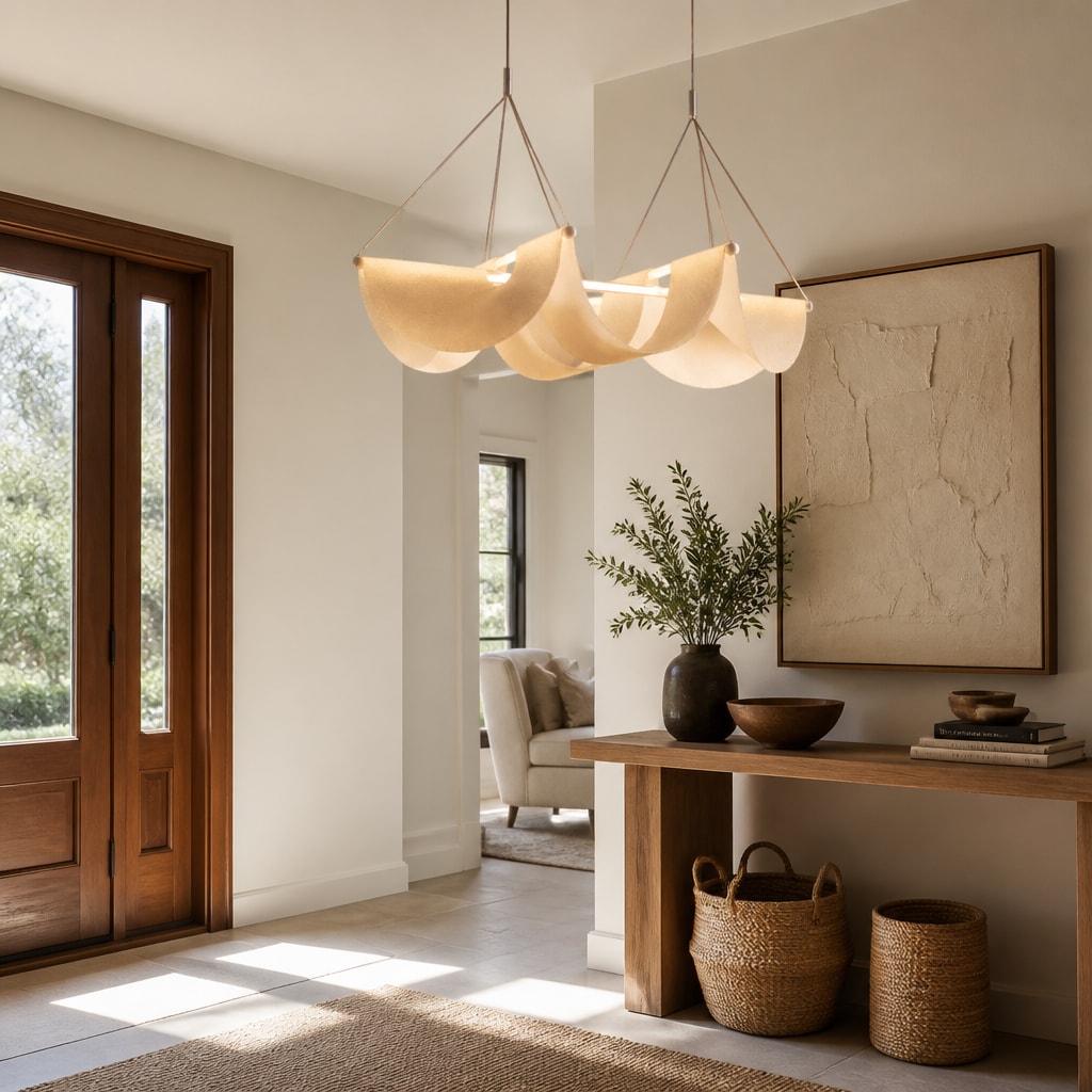 Wabi Sabi Wave Pendant Light Minimalist Dining Chandelier