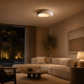Wabi Sabi Flush Mount Ceiling Light Minimalist Stone Look Lamp