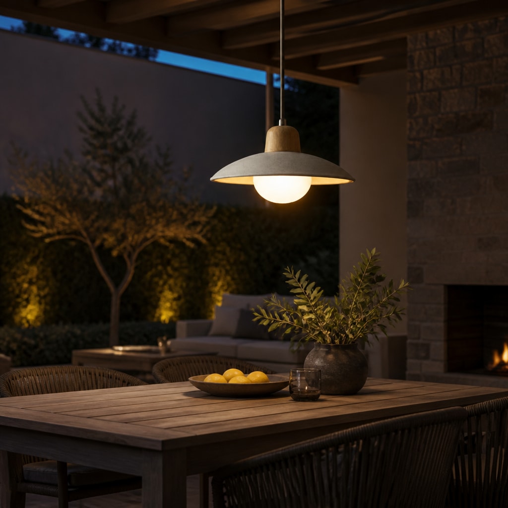 Wabi Sabi Travertine Pendant Light Minimalist Stone Hanging Lamp