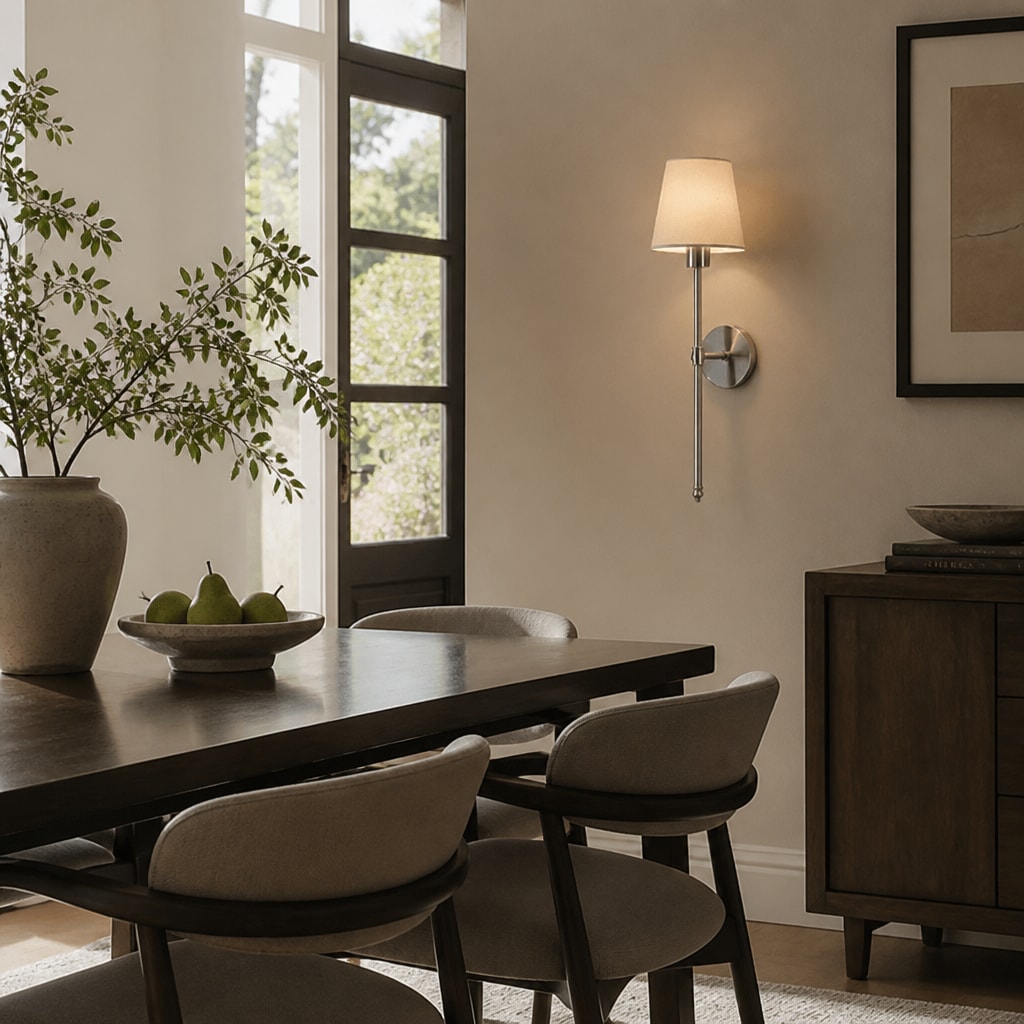 Modern Wall Sconce RGB LED Lamp – Dimmable Remote Light Fixture