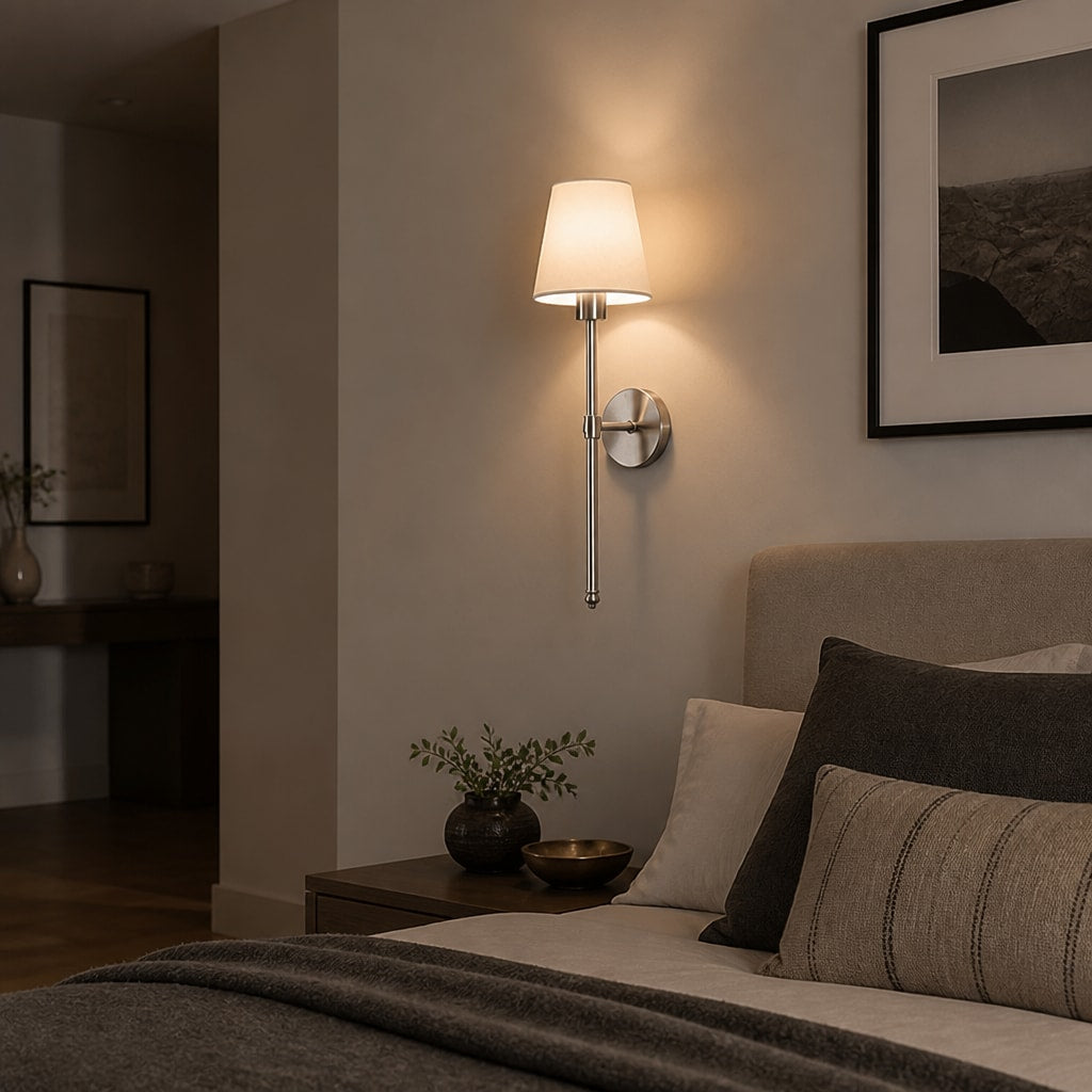 Modern Wall Sconce RGB LED Lamp – Dimmable Remote Light Fixture