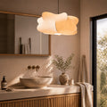 Wabi Sabi Silk Pendant Light Japanese Organic Hanging Lamp