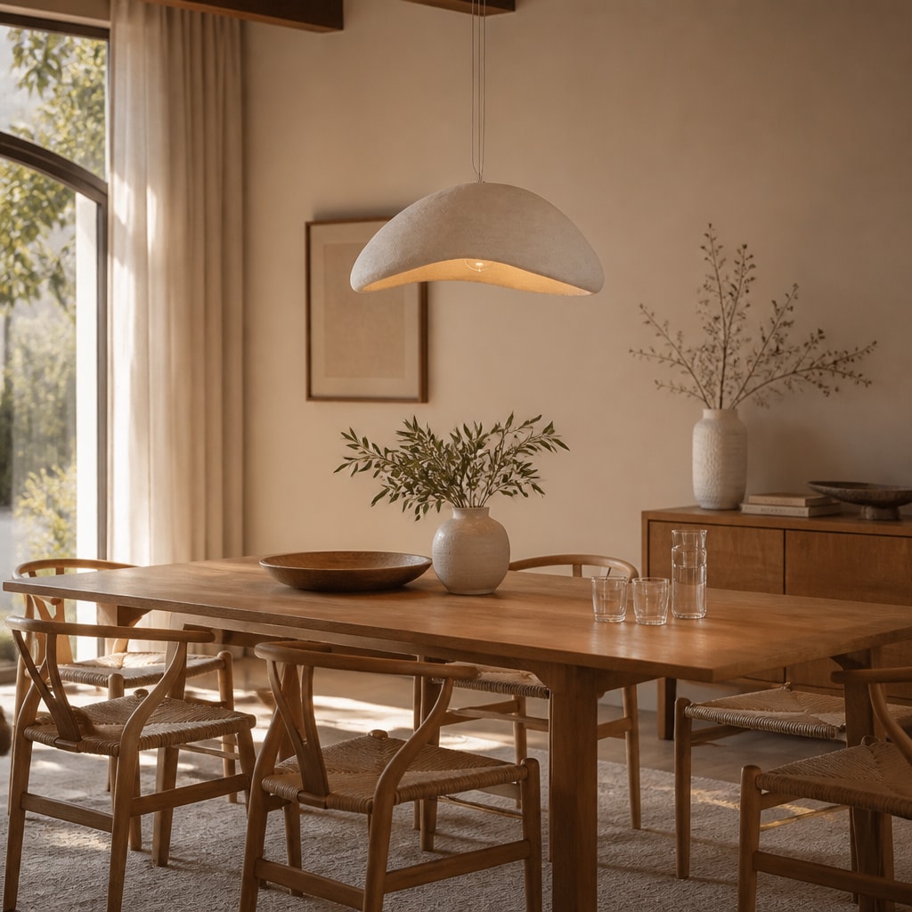 Wabi Sabi Pendant Light Minimalist Japanese Hanging Lamp