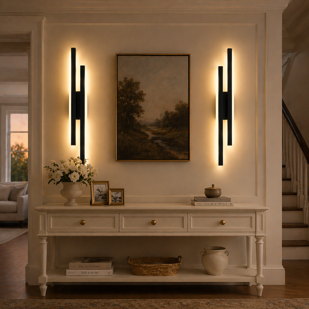 Modern Dimmable LED Wall Sconce for Bedroom, Hallway & Living Room