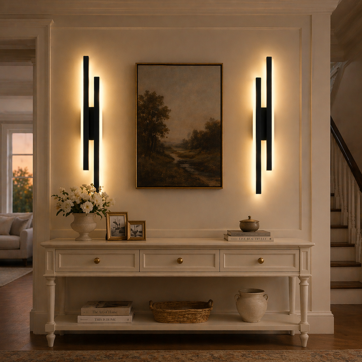 Modern Dimmable LED Wall Sconce for Bedroom, Hallway & Living Room