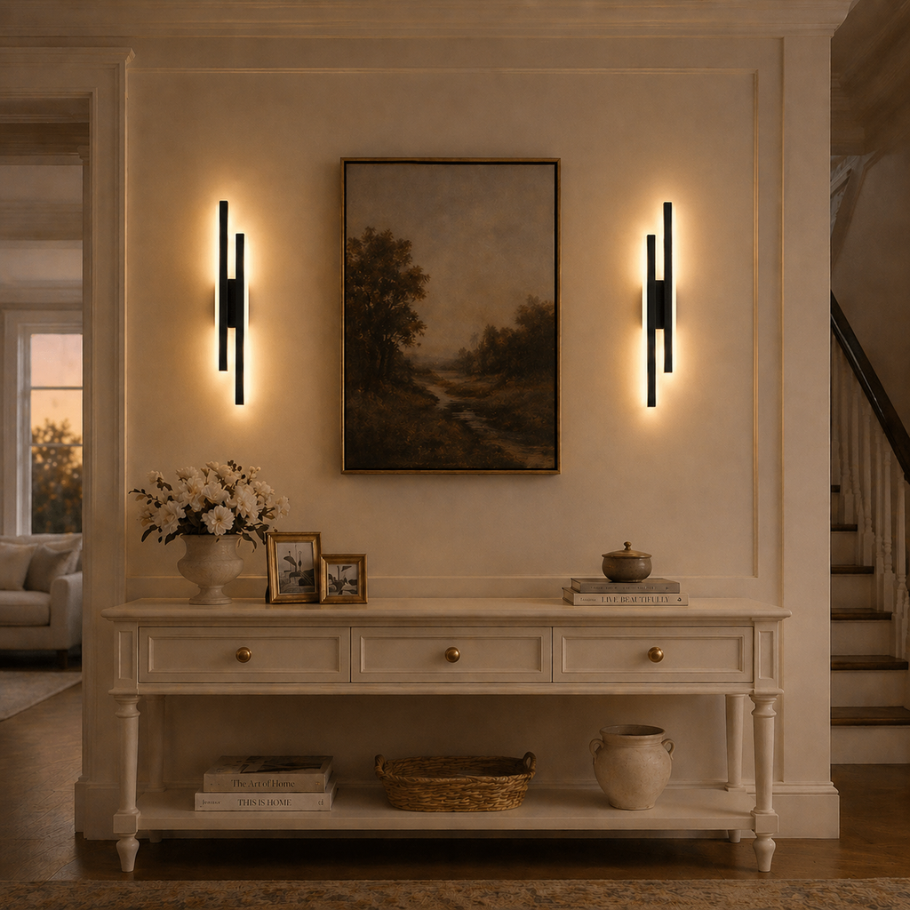 Modern Dimmable LED Wall Sconce for Bedroom, Hallway & Living Room