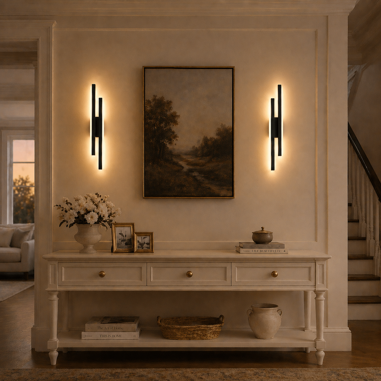 Modern Dimmable LED Wall Sconce for Bedroom, Hallway & Living Room