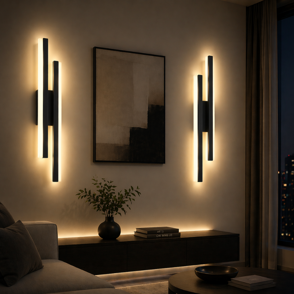 Modern Dimmable LED Wall Sconce for Bedroom, Hallway & Living Room
