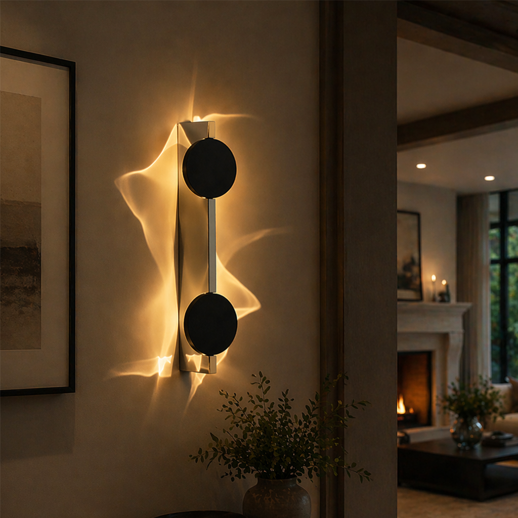 Modern Aluminum LED Wall Sconce for Bedroom, Living Room & Hallway