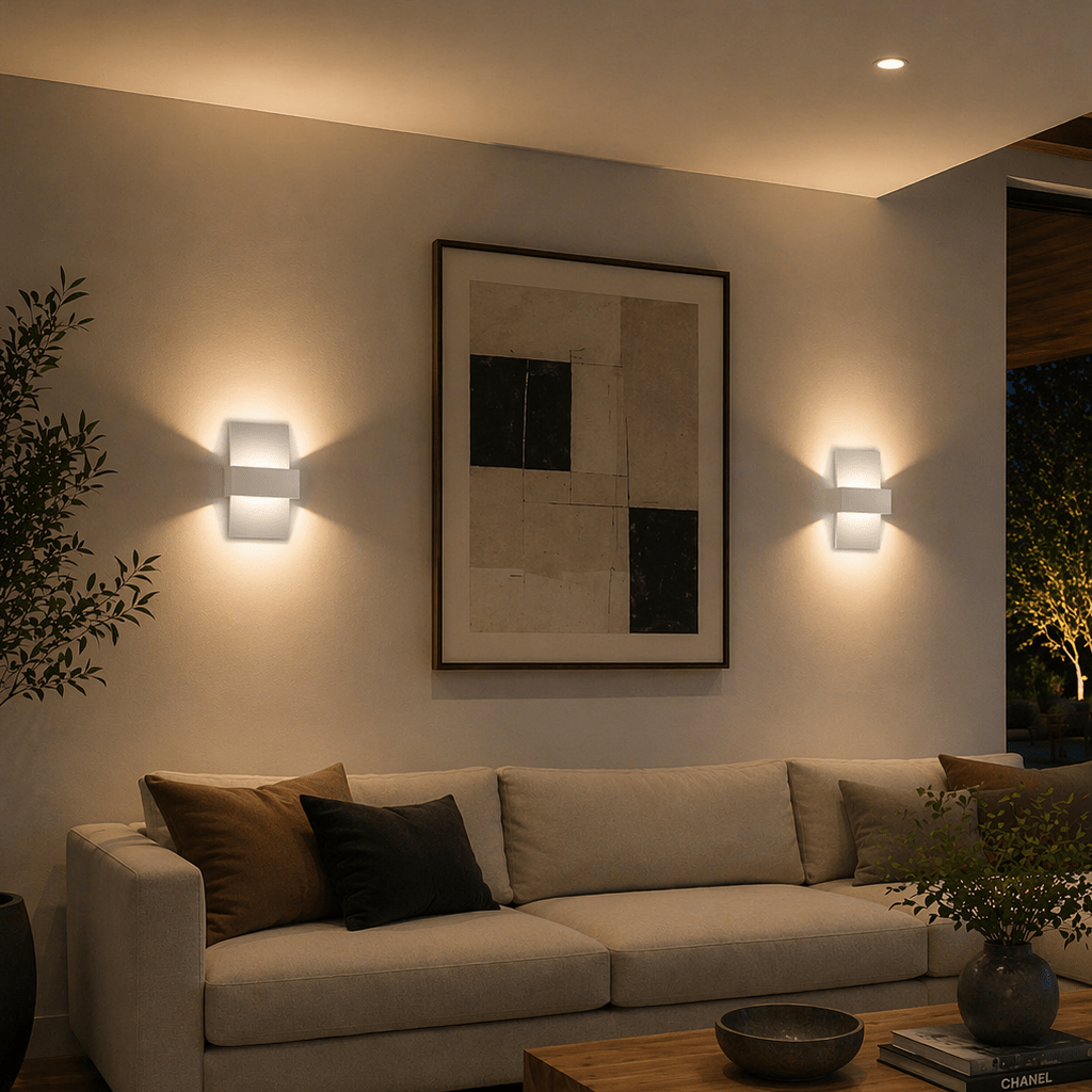 Modern Aluminum LED Wall Sconce for Hallway, Bedroom & Living Room - tonkert