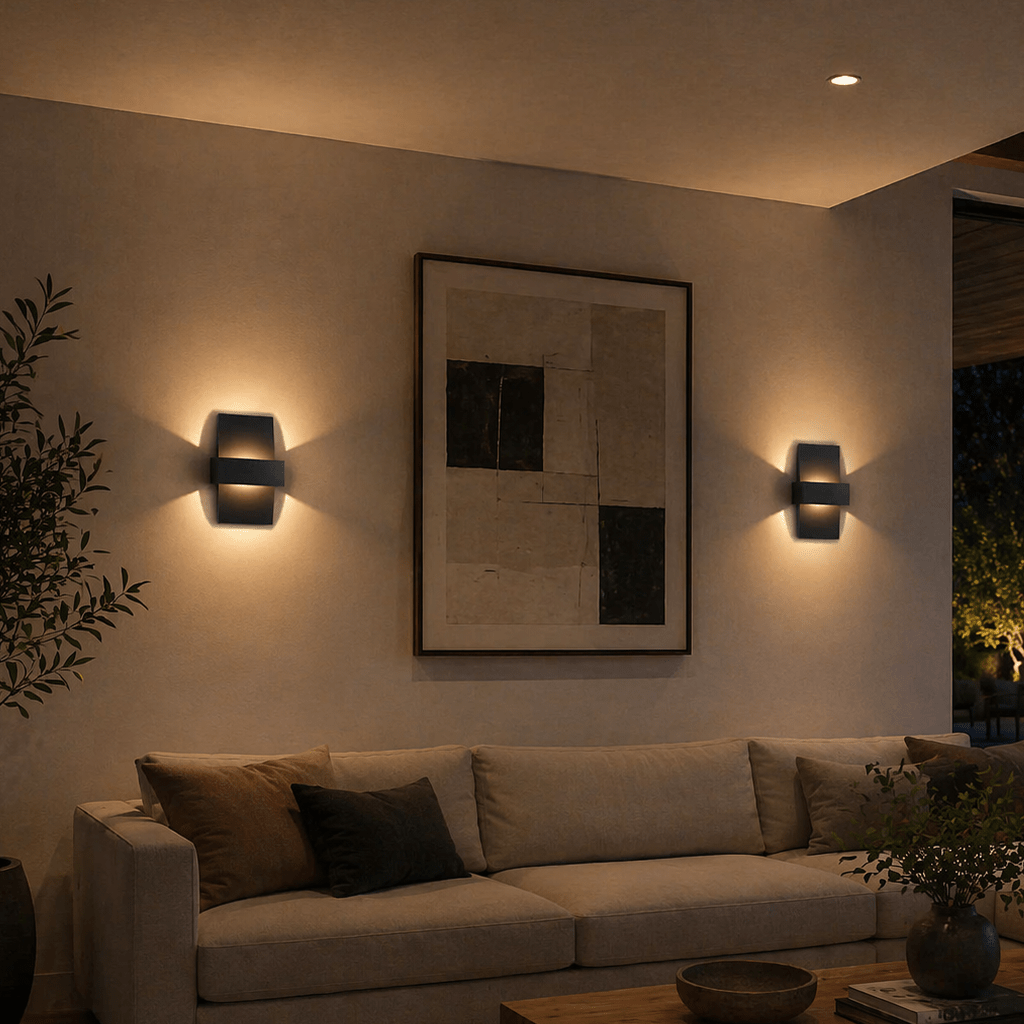 Modern Aluminum LED Wall Sconce for Hallway, Bedroom & Living Room - tonkert