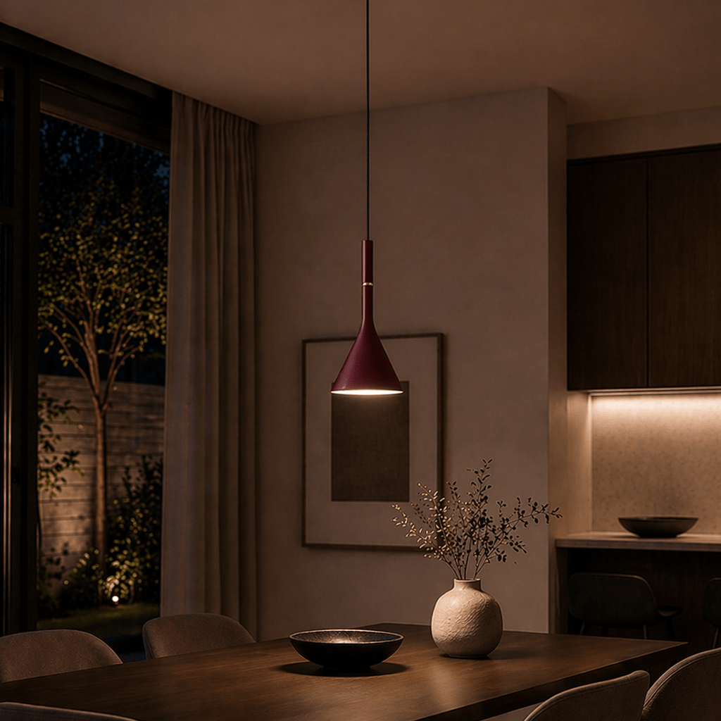 Modern Cone Pendant Light for Kitchen, Dining Room & Bedroom - tonkert