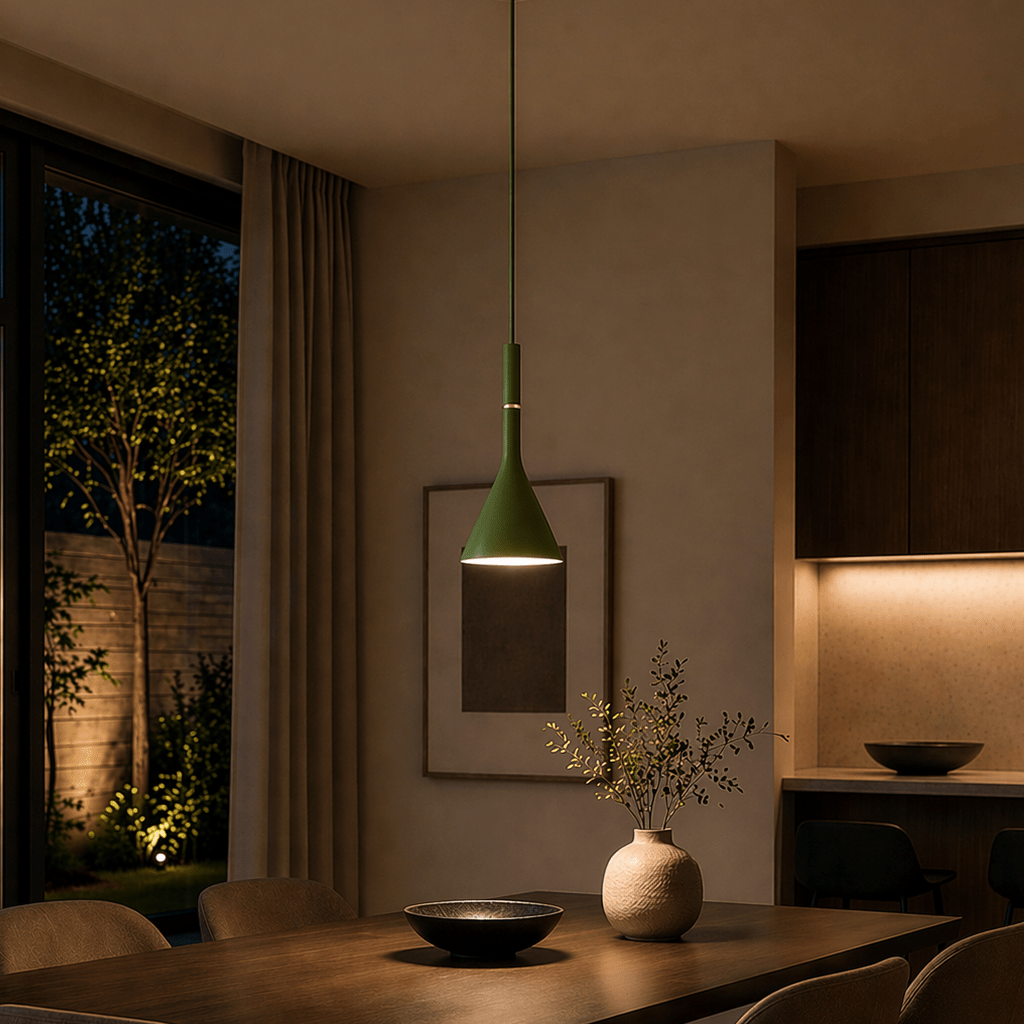 Modern Cone Pendant Light for Kitchen, Dining Room & Bedroom - tonkert