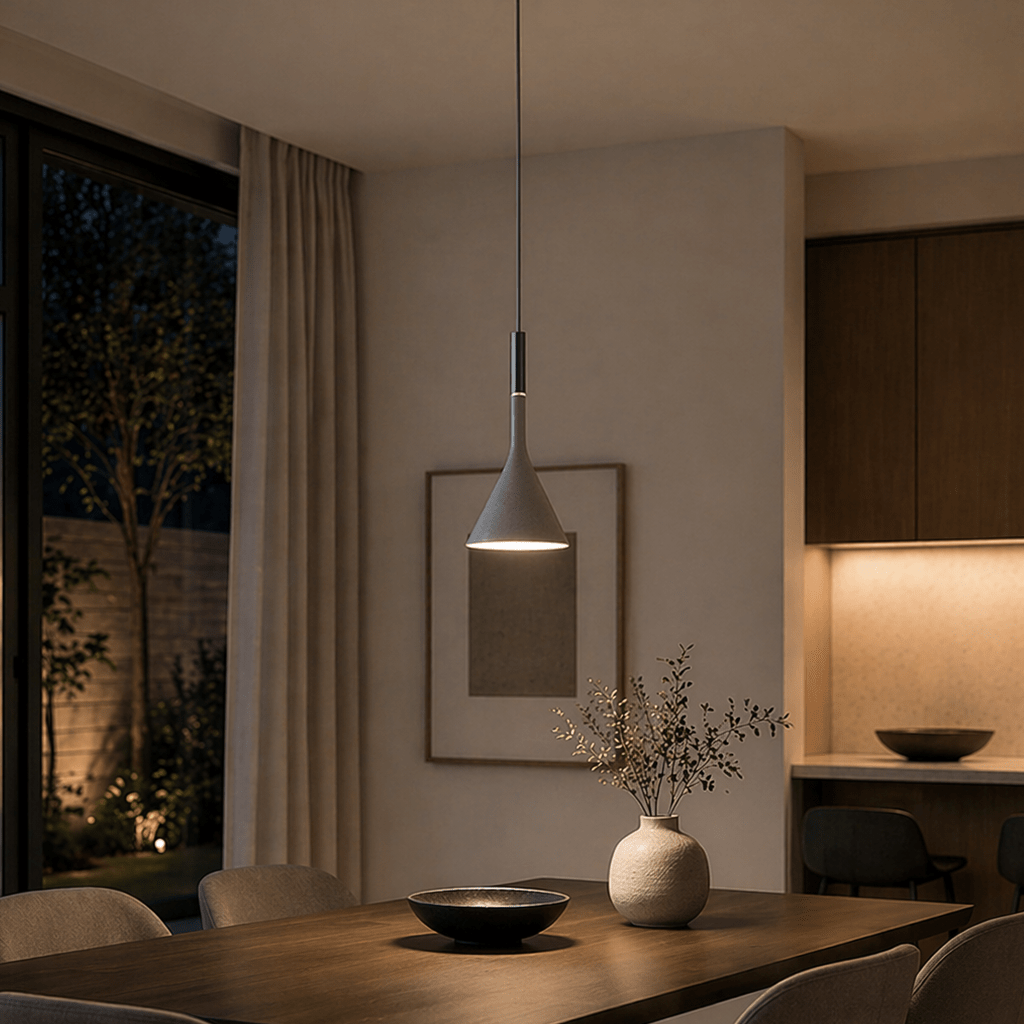 Modern Cone Pendant Light for Kitchen, Dining Room & Bedroom - tonkert