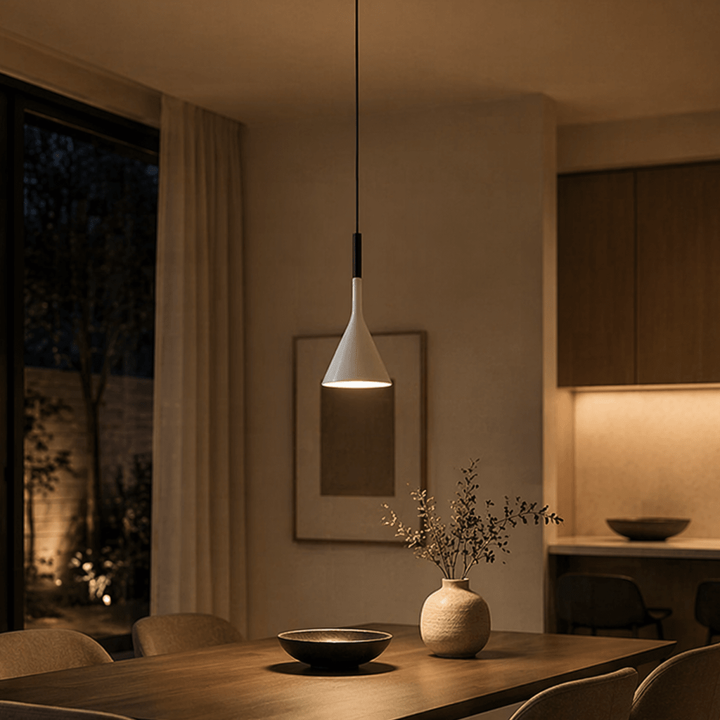 Modern Cone Pendant Light for Kitchen, Dining Room & Bedroom - tonkert