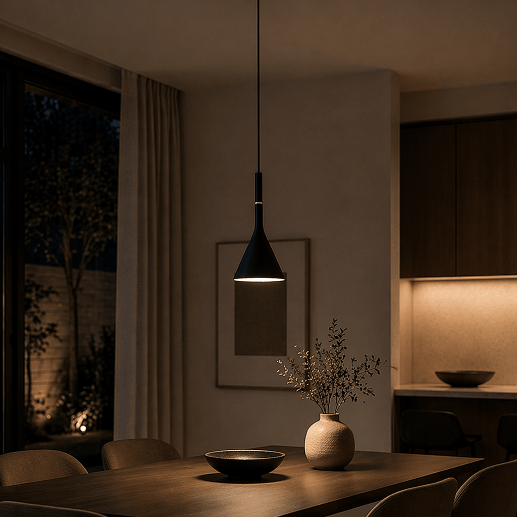 Modern Cone Pendant Light for Kitchen, Dining Room & Bedroom - tonkert