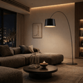 Modern Dimmable Arc Floor Lamp for Living Room, Bedroom & Lounge - tonkert
