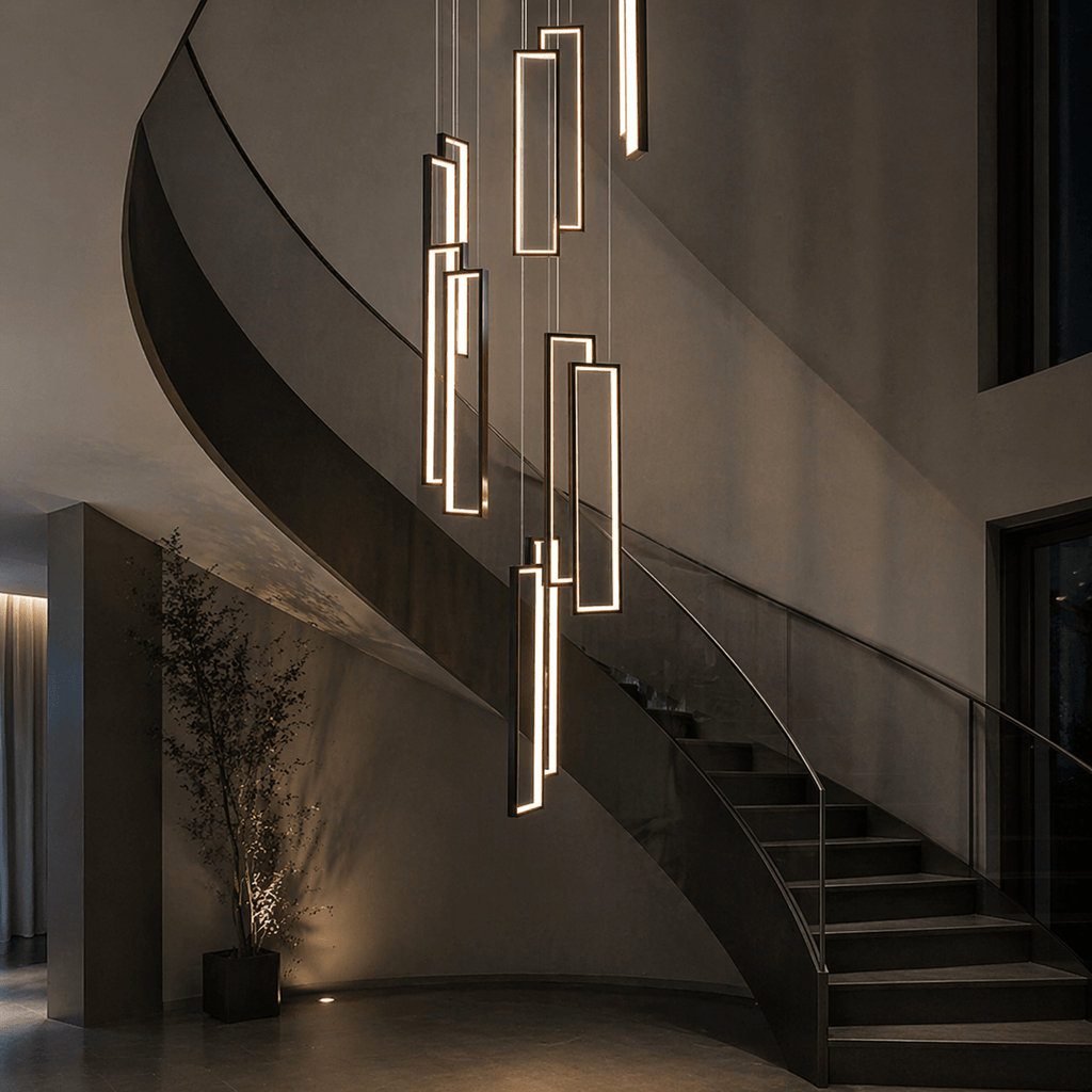 Modern LED Multi - Light Pendant Chandelier for Entryway & Living Room - tonkert