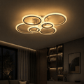 Modern LED Ring Flush Mount Ceiling Light for Living Room & Bedroom - tonkert
