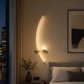 Modern LED Wall Arc Sconce – Minimalist Ambient Light - tonkert