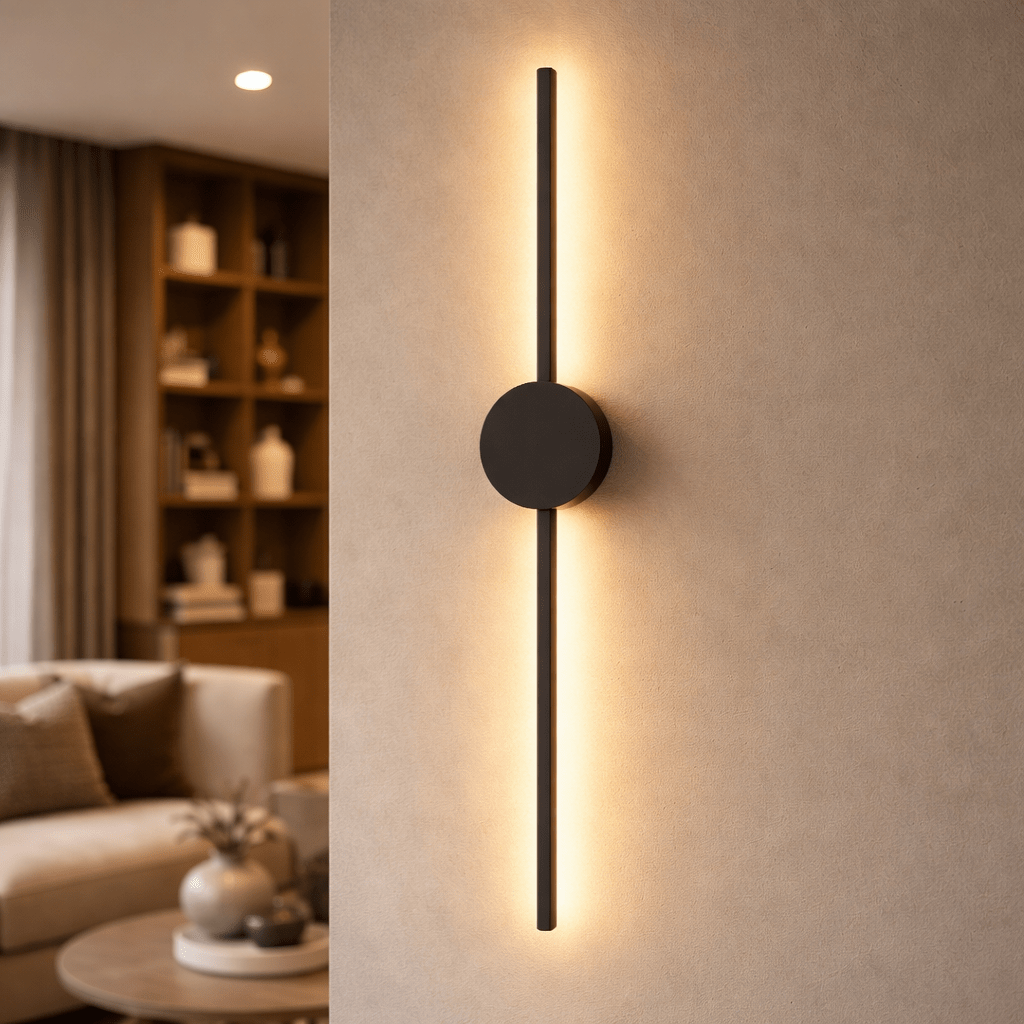 Modern Linear LED Wall Sconce – Dimmable Aluminum Light Bar Fixture - tonkert