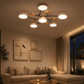 Modern Multi - Light Ceiling Fixture – Minimalist LED Chandelier - tonkert