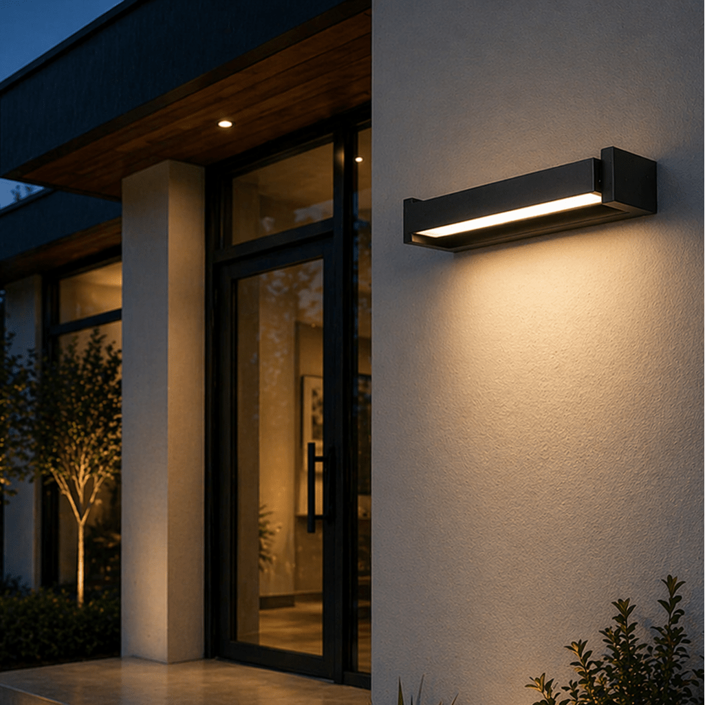Modern Outdoor LED Wall Light – Aluminum Linear Waterproof Sconce - tonkert