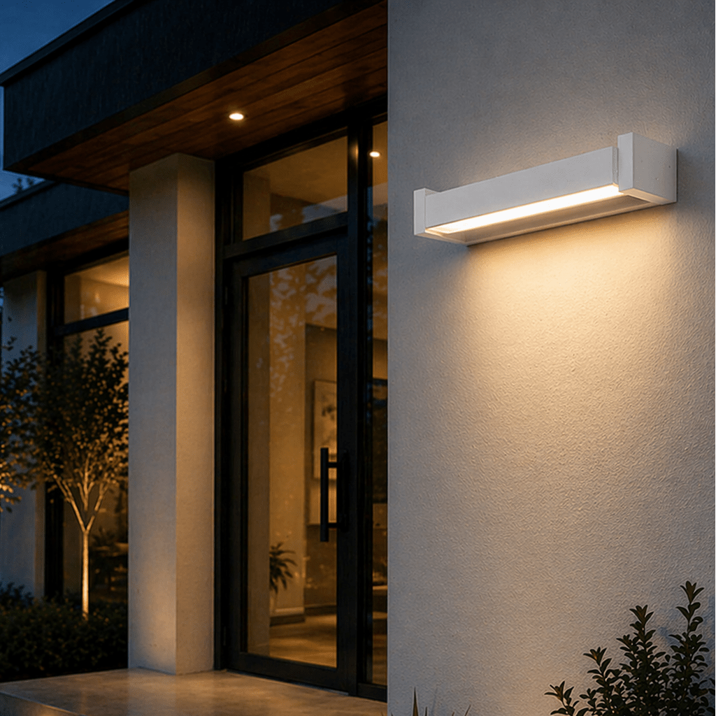 Modern Outdoor LED Wall Light – Aluminum Linear Waterproof Sconce - tonkert