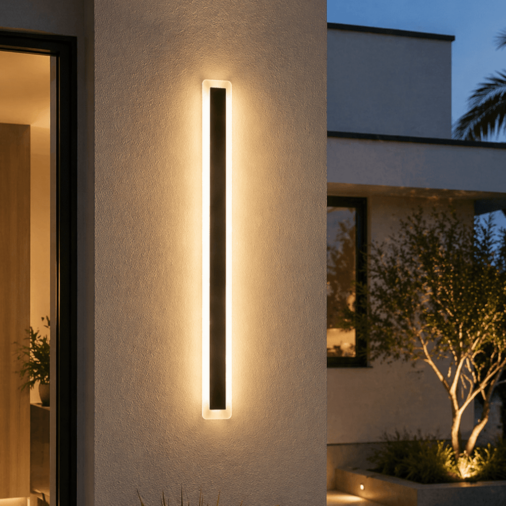 Modern Outdoor LED Wall Light – Waterproof Linear Sconce - tonkert