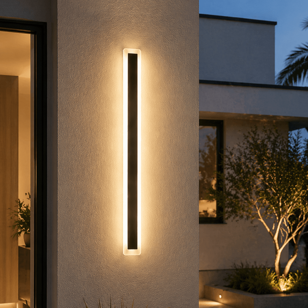 Modern Outdoor LED Wall Light – Waterproof Linear Sconce - tonkert