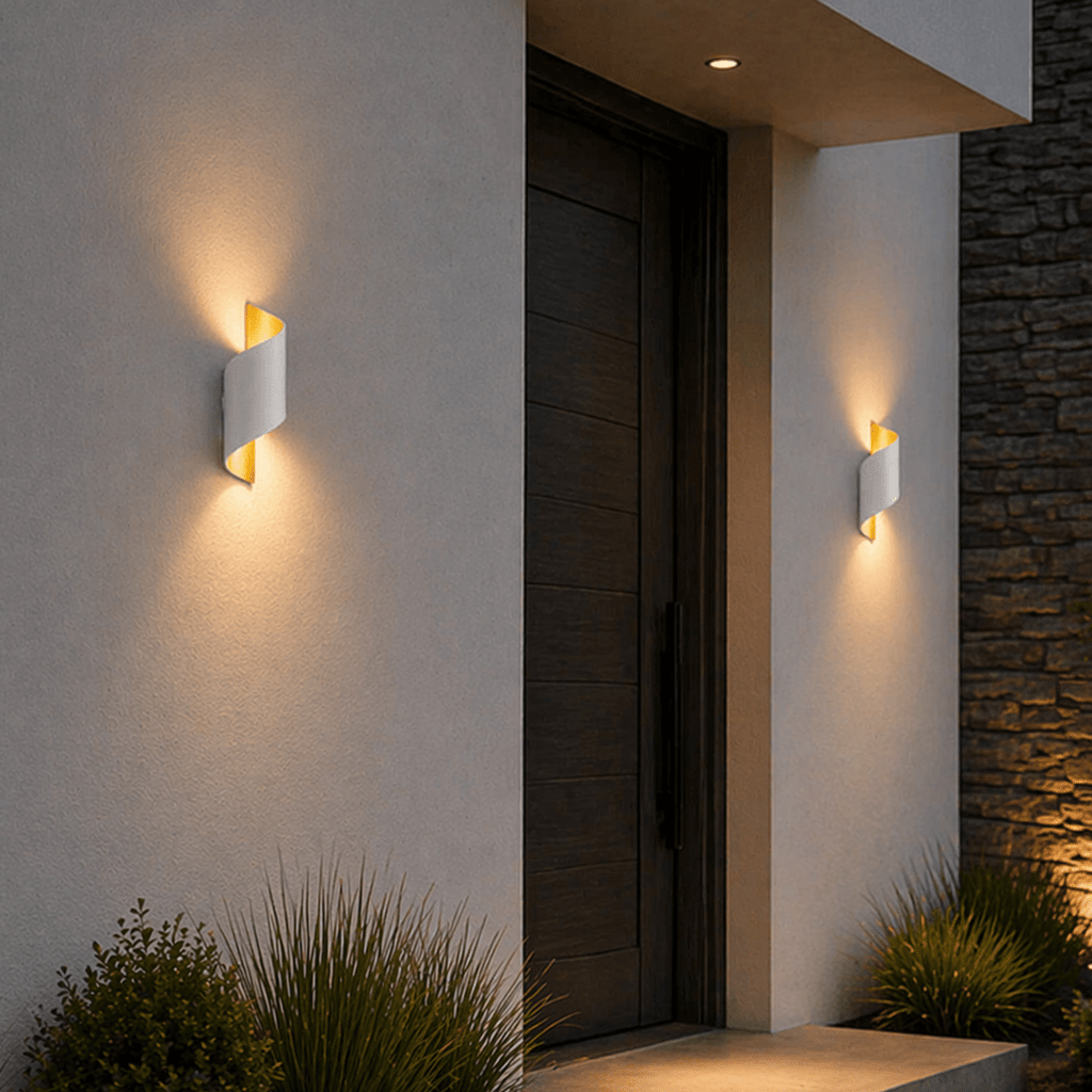 Modern Waterproof IP65 LED Wall Sconce for Porch & Patio - tonkert
