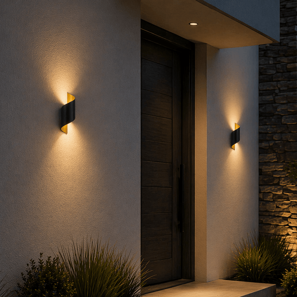 Modern Waterproof IP65 LED Wall Sconce for Porch & Patio - tonkert
