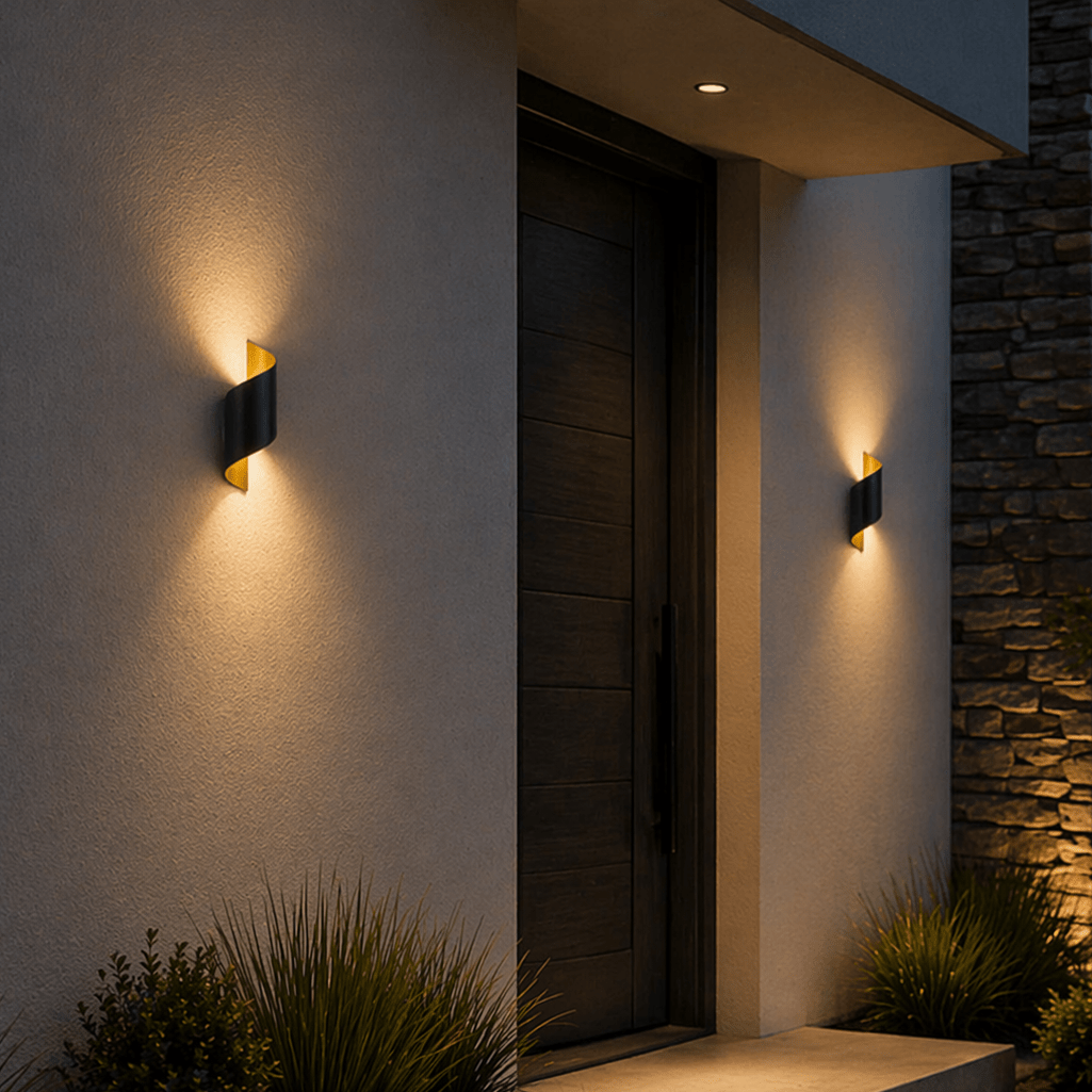 Modern Waterproof IP65 LED Wall Sconce for Porch & Patio - tonkert