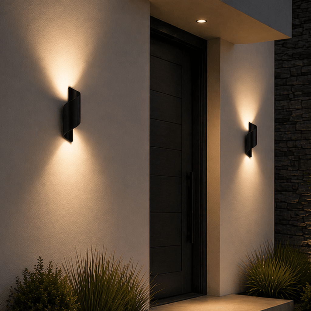 Modern Waterproof IP65 LED Wall Sconce for Porch & Patio - tonkert