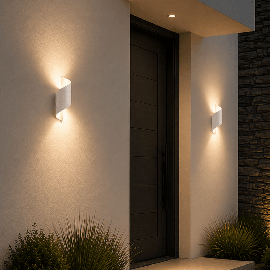 Modern Waterproof IP65 LED Wall Sconce for Porch & Patio - tonkert