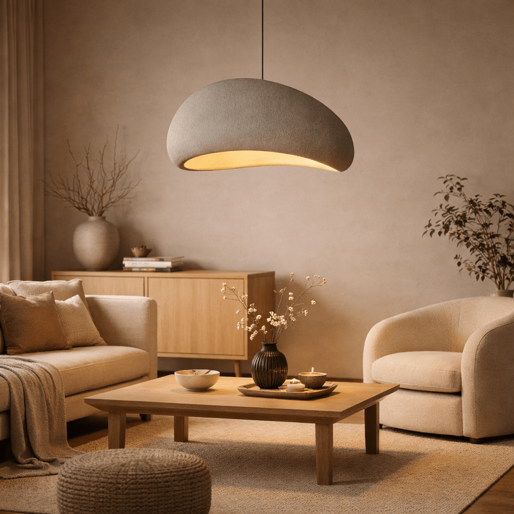 Wabi Sabi Pendant Light Minimalist Japanese Hanging Lamp - tonkert
