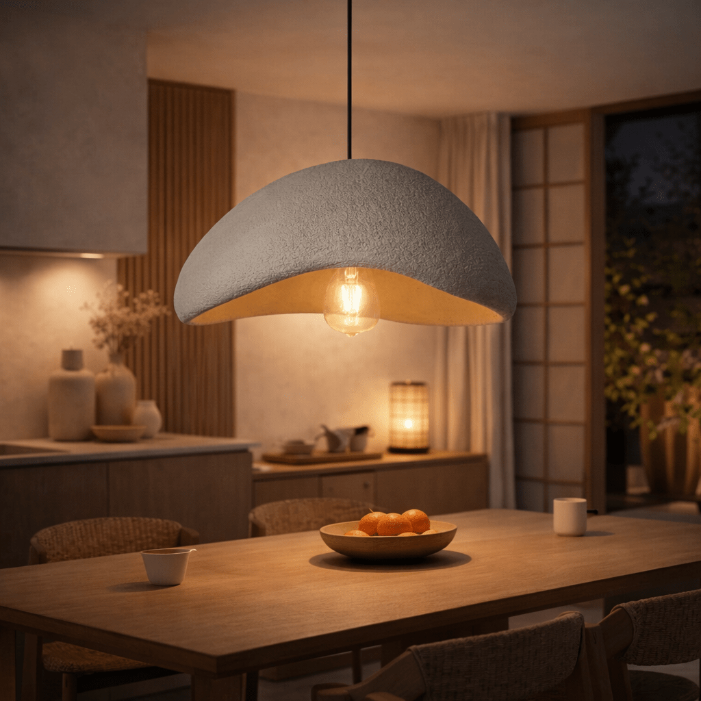 Wabi Sabi Pendant Light Minimalist Japanese Hanging Lamp - tonkert