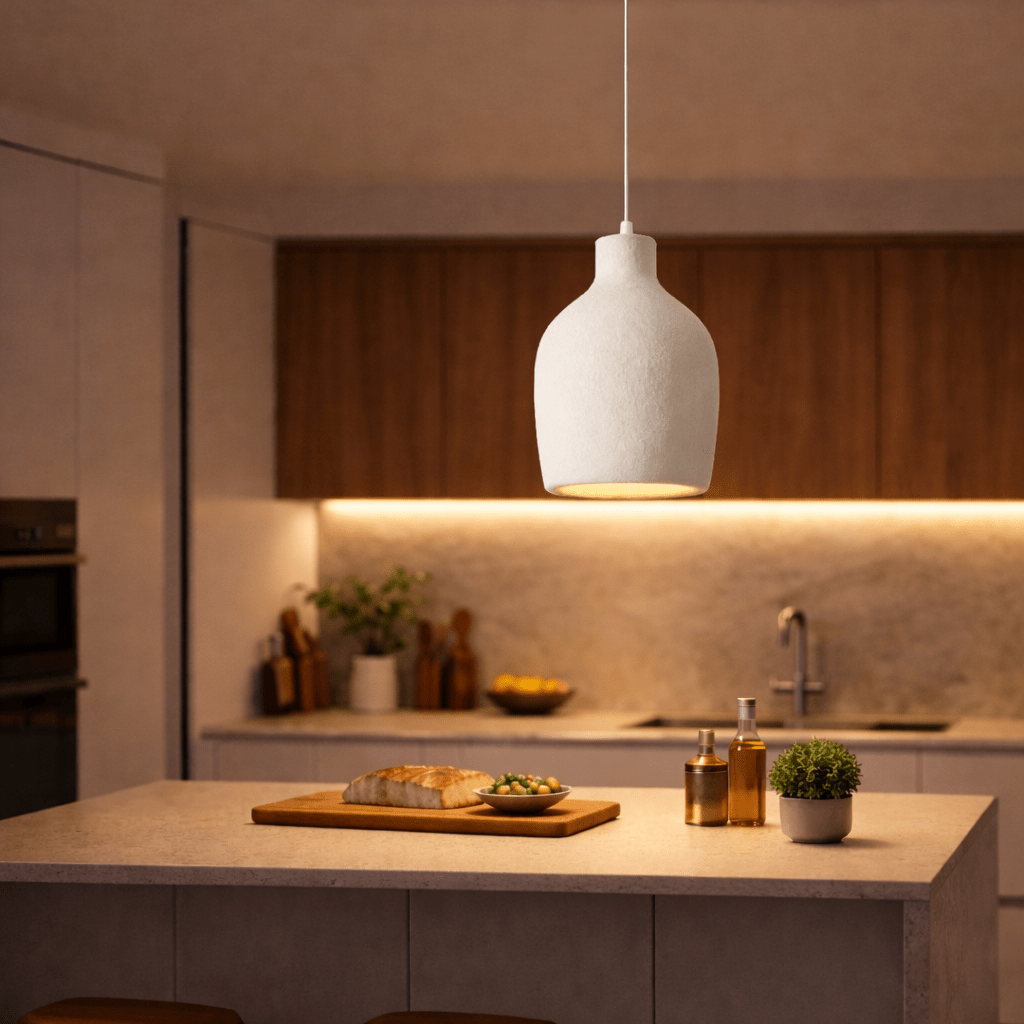 Wabi Sabi Pendant Light Minimalist Stone Texture Hanging Lamp - tonkert